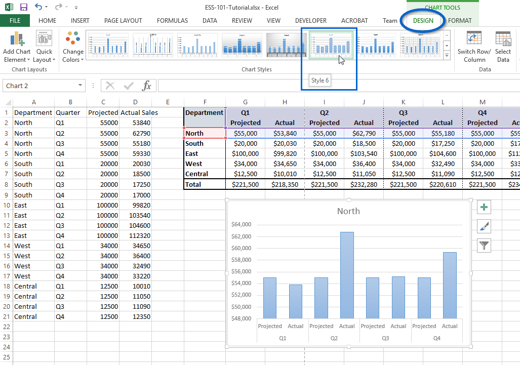 How To Change Chart Style In Excel 2013