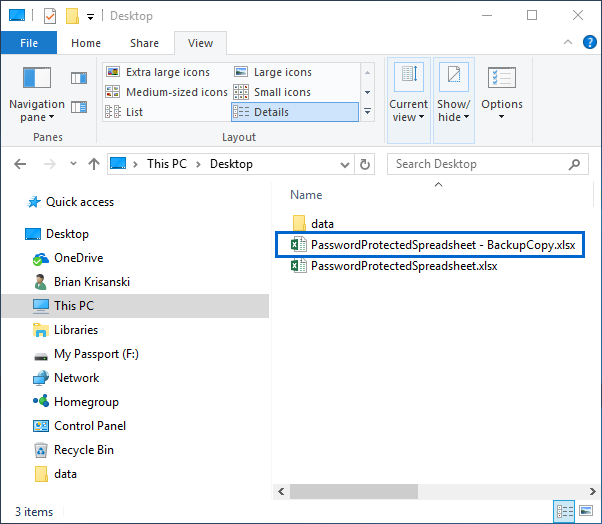 ms excel forgot protect password